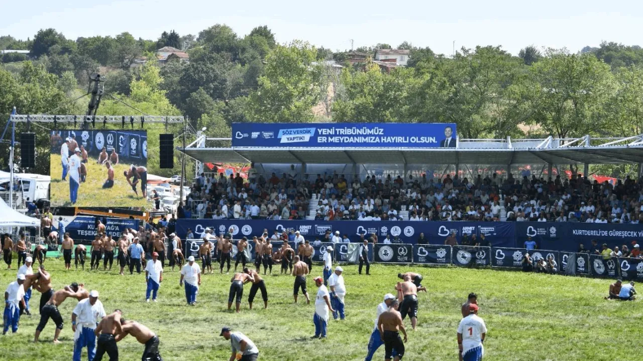 Kurtdere Er Meydanı yenilendi, yağlı güreşlere yeni soluk geldi