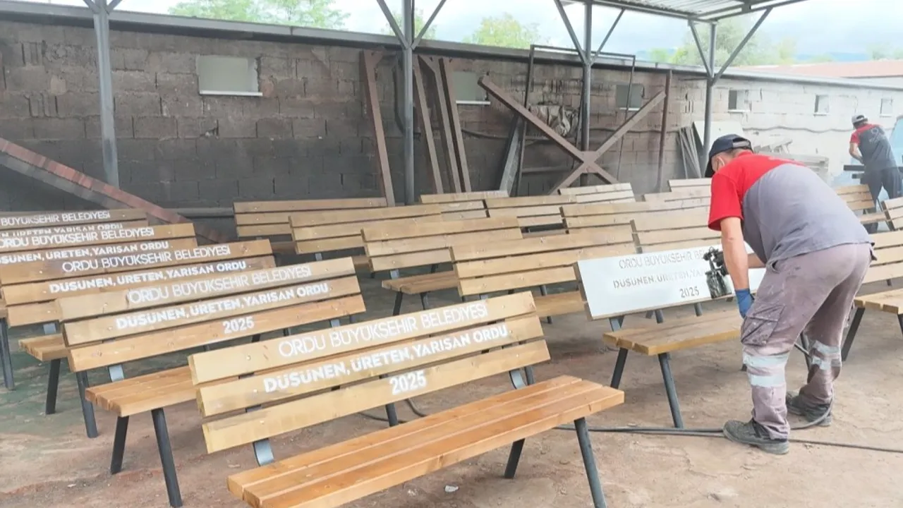 Ordu’nun parkları kendi atölyelerinde şekilleniyor