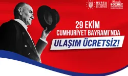 Bursa'da 29 Ekim’de toplu ulaşım ücretsiz