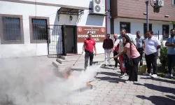 Ankara Keçiören personeline yangınla mücadele eğitimi