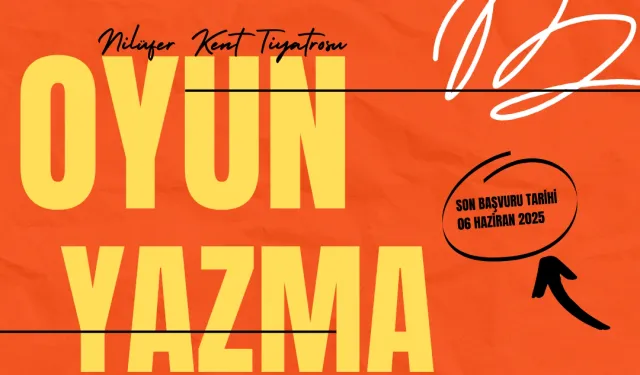 Nilüfer Kent Tiyatrosu'nda Oyun Yazma Programı başvurular başlıyor