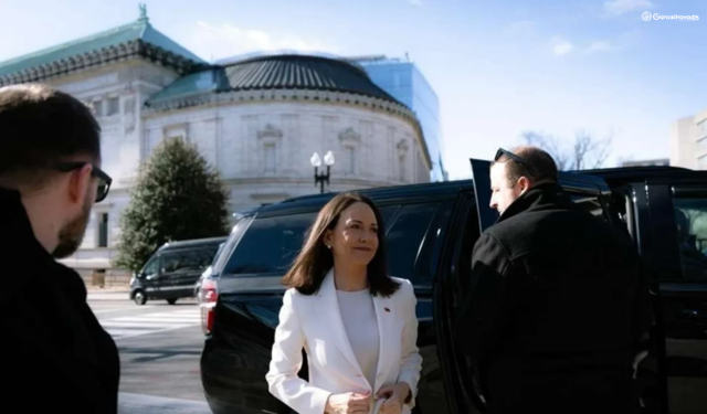 Öldürülme riskiyle aylarca saklandı! Muhalif Lider Machado şimdi Trump’ın yanında