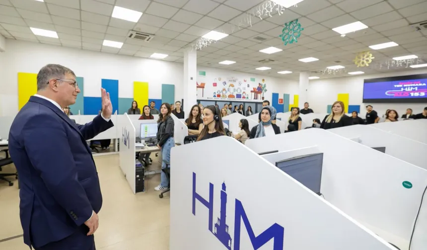 Başkan Tugay’dan HİM personeline ziyaret