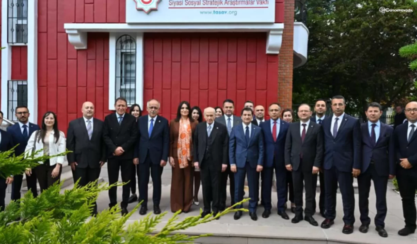 MHP Lideri Devlet Bahçeli, TASAV'ı ziyaret etti!